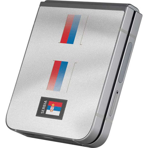 Serbia Soccer Flag Galaxy Z Flip6 Skin
