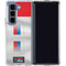 Serbia Soccer Flag Galaxy Z Fold5 5G Clear Case