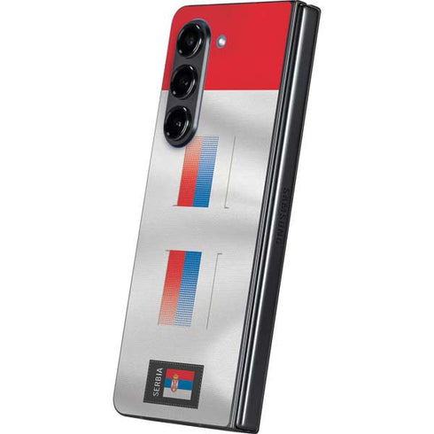 Serbia Soccer Flag Galaxy Z Fold5 5G Skin