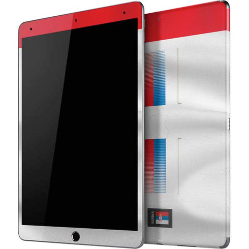 Serbia Soccer Flag iPad Skins