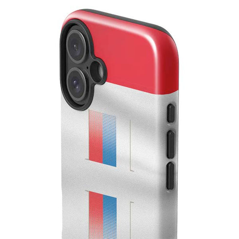 Serbia Soccer Flag iPhone 16 Plus Impact Case