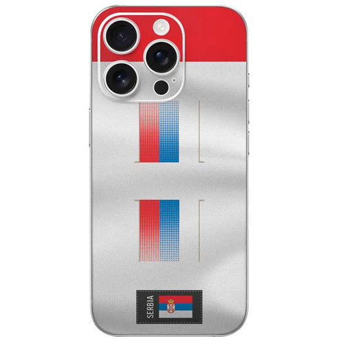 Serbia Soccer Flag iPhone 16 Pro Skin