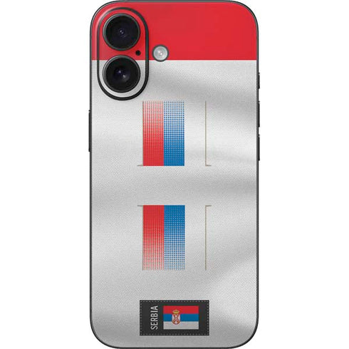 Serbia Soccer Flag iPhone 16 Skin