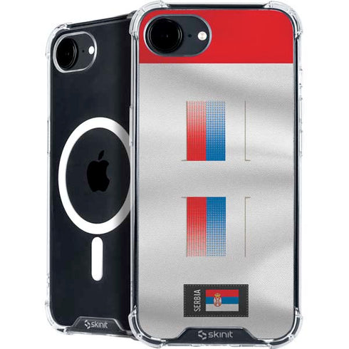 Serbia Soccer Flag iPhone 16e MagSafe Case
