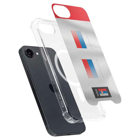 Serbia Soccer Flag iPhone 16e MagSafe Case