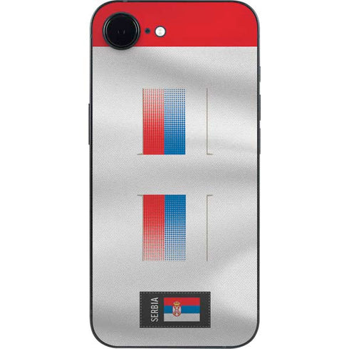 Serbia Soccer Flag iPhone 16e Skin