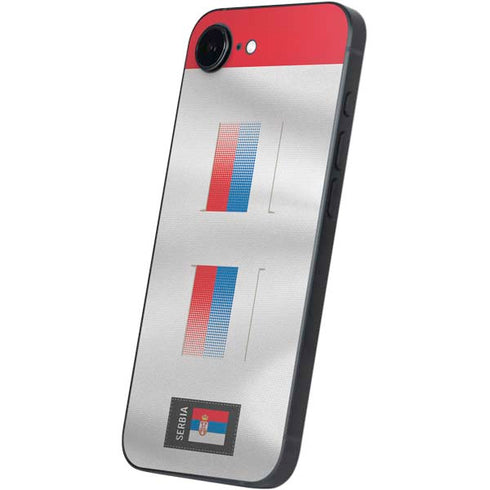 Serbia Soccer Flag iPhone 16e Skin