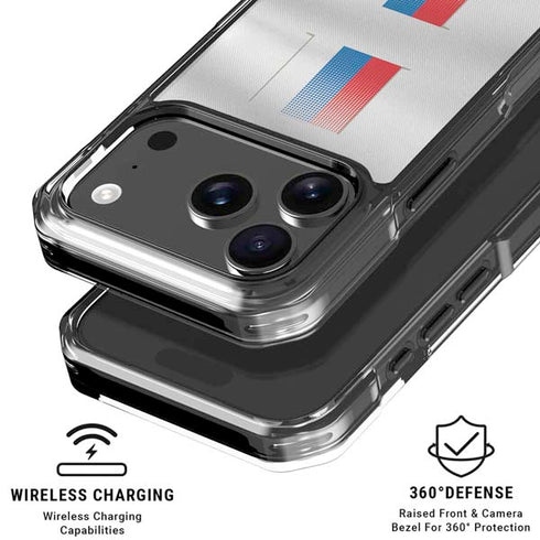 Serbia Soccer Flag iPhone 18 Pro Clear Case