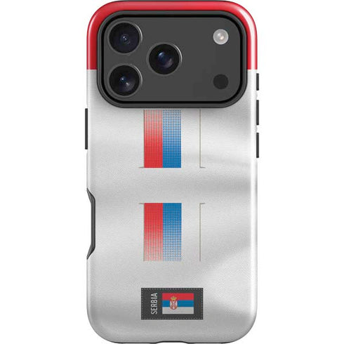 Serbia Soccer Flag iPhone 18 Pro Impact Case