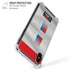 Serbia Soccer Flag iPhone X/XS Clear Case