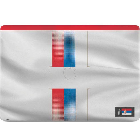 Serbia Soccer Flag MacBook Skins