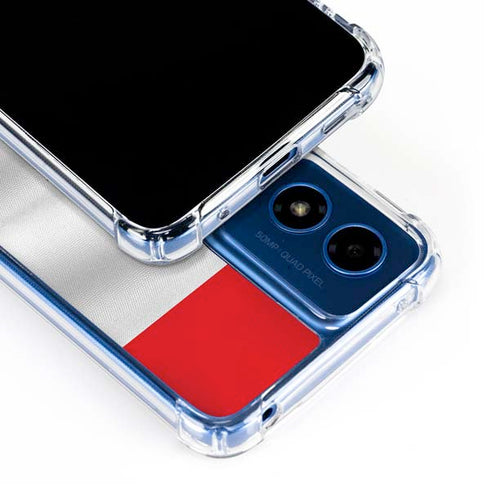 Serbia Soccer Flag Moto G 5G (2024) Clear Case