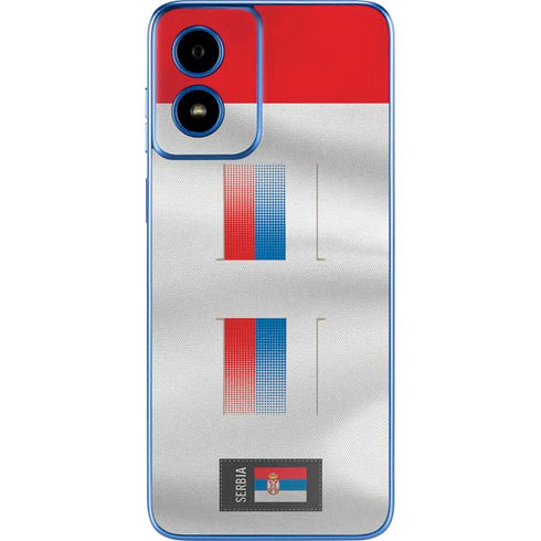 Serbia Soccer Flag Moto G Play 4G (2024) Skin