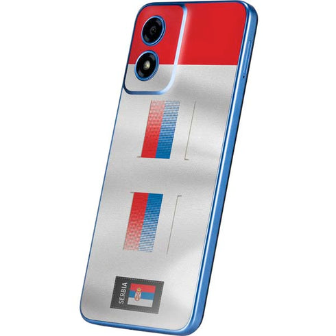 Serbia Soccer Flag Moto G Play 4G (2024) Skin