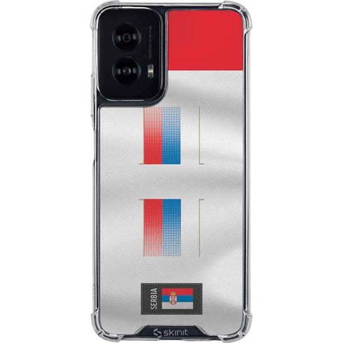 Serbia Soccer Flag Moto G Power 5G (2024) Clear Case
