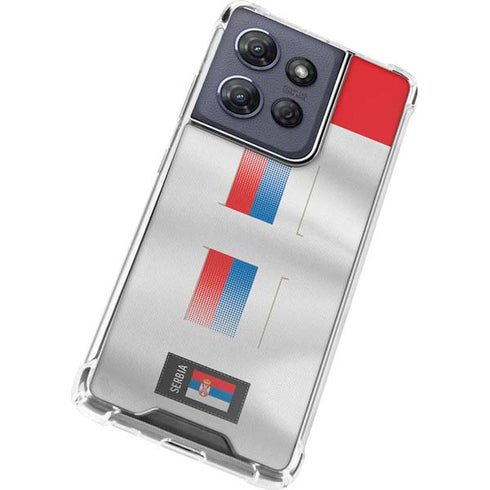 Serbia Soccer Flag Moto G Power 5G (2025) Clear Case