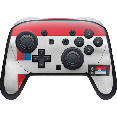 Serbia Soccer Flag Nintendo Switch 2 (2025) Pro Controller Skin