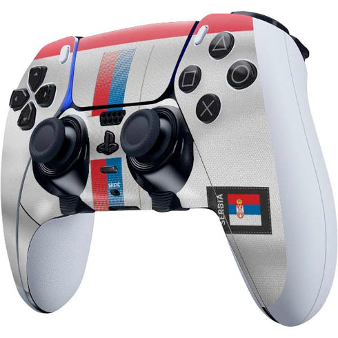 Serbia Soccer Flag PS5 DualSense Edge Pro Controller Skin