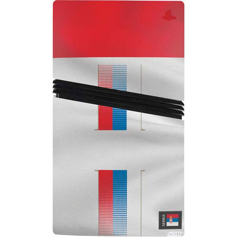 Serbia Soccer Flag PS5 Pro Console Skin