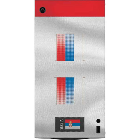 Serbia Soccer Flag XBox Series X Digital Edition Console Skin