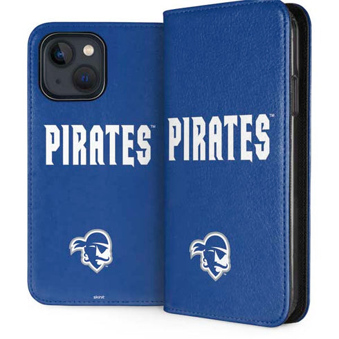 Seton Hall University Pirates Net iPhone 15 Plus Folio Case