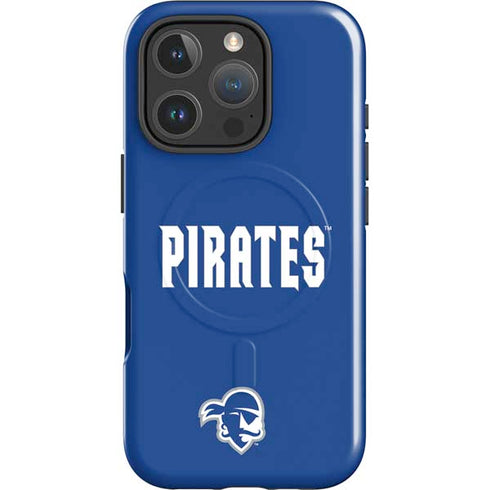 Seton Hall University Pirates Net iPhone 16 Pro Max Magsafe Impact Case