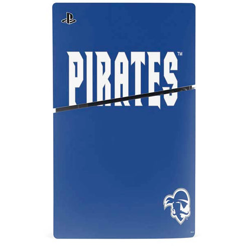 Seton Hall University Pirates Net PS5 Slim Digital Edition Console Skin