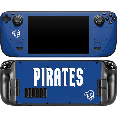 Seton Hall University Pirates Net Steam Deck Handheld Gaming Computer OLED Skin