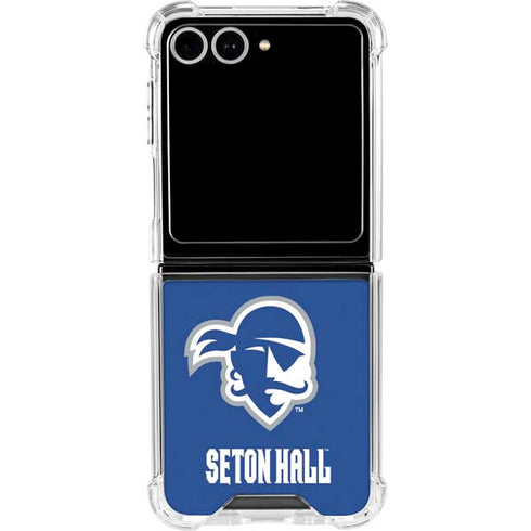 Seton Hall University Vintage Galaxy Z Flip7 Clear Case