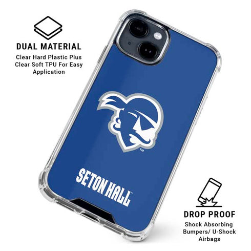 Seton Hall University Vintage iPhone 15 Clear Case