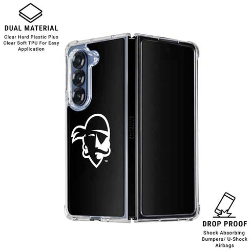 Seton Hall University Zoomed Basketball Galaxy Z Fold7 Clear Case