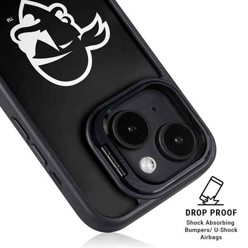 Seton Hall University Zoomed Basketball iPhone 15 Plus Kickstand Case