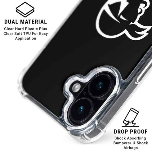 Seton Hall University Zoomed Basketball iPhone 16 Clear Case