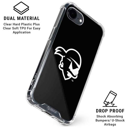 Seton Hall University Zoomed Basketball iPhone 16e Clear Case