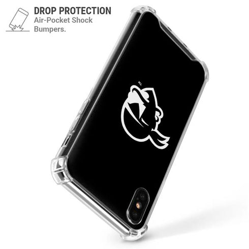 Seton Hall University Zoomed Basketball iPhone X/XS Clear Case