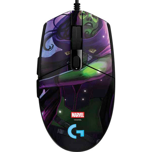Marvel Gamora Shadow Assassin G203 Prodigy RGB Wired Gaming Mouse Skin