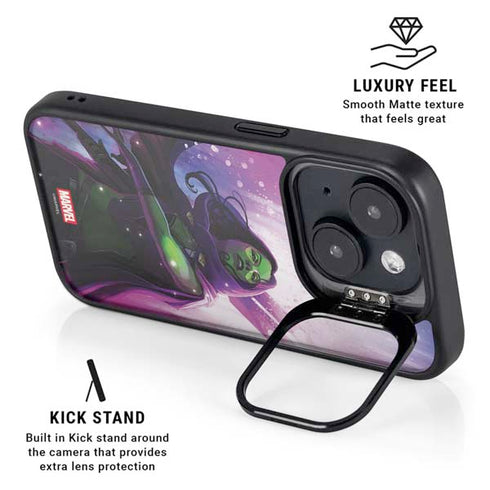 Marvel Gamora Shadow Assassin iPhone 14 Plus Kickstand Case