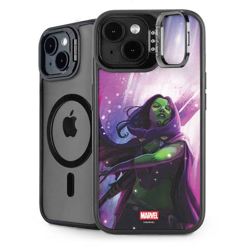 Marvel Gamora Shadow Assassin iPhone 15 Plus Kickstand Case