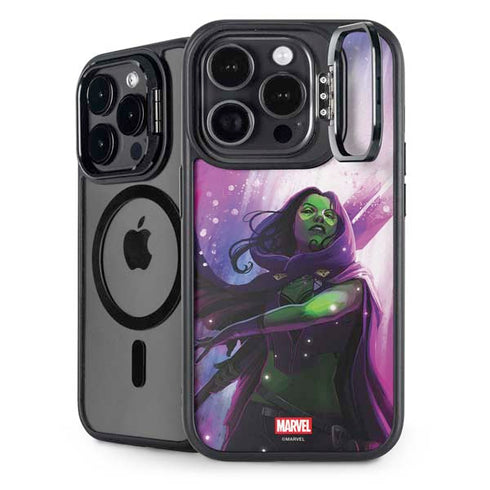 Marvel Gamora Shadow Assassin iPhone 15 Pro Kickstand Case