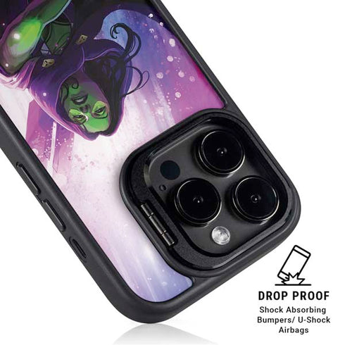 Marvel Gamora Shadow Assassin iPhone 15 Pro Kickstand Case