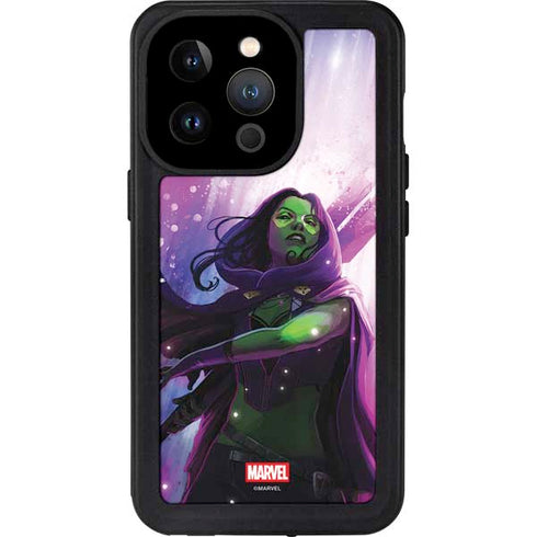 Marvel Gamora Shadow Assassin iPhone 15 Pro Waterproof Case