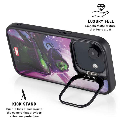 Marvel Gamora Shadow Assassin iPhone 16e Kickstand Case