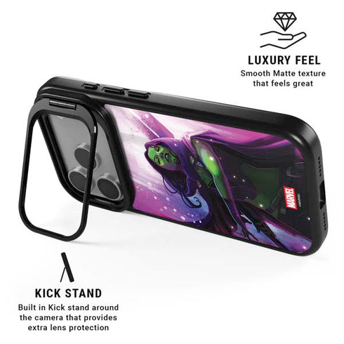 Marvel Gamora Shadow Assassin iPhone 17 Pro Kickstand Case
