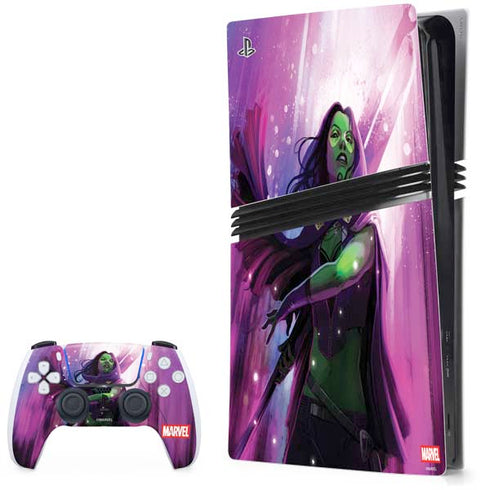 Marvel Gamora Shadow Assassin PS5 Pro Bundle Skin