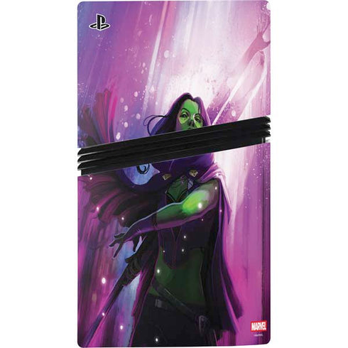Marvel Gamora Shadow Assassin PS5 Pro Disk Console Skin