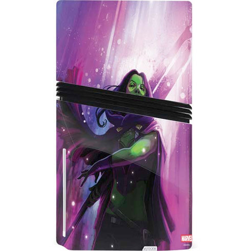 Marvel Gamora Shadow Assassin PS5 Pro Disk Console Skin