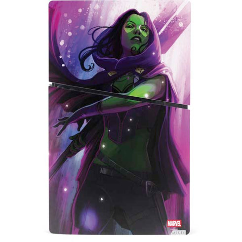 Marvel Gamora Shadow Assassin PS5 Slim Digital Edition Bundle Skin