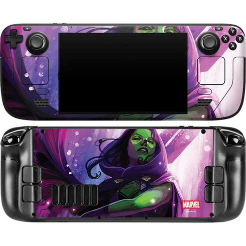 Marvel Gamora Shadow Assassin Steam Deck Handheld Gaming Computer OLED Skin
