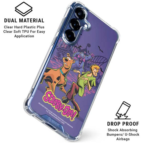 Scooby-Doo Shaggy and Ghost Clown Galaxy S25 Clear Case
