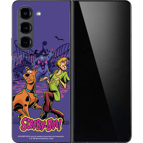Scooby-Doo Shaggy and Ghost Clown Galaxy Z Fold5 5G Skin